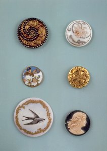 Collectie knopen, Engels, midden 19e eeuw